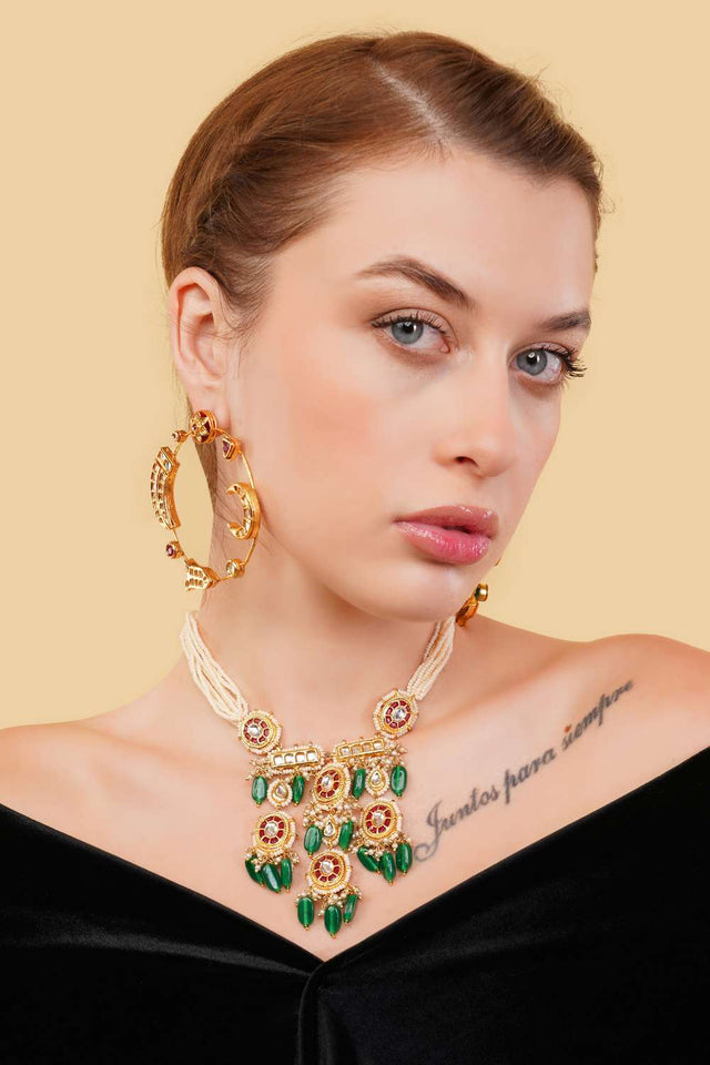 Multi-Color Alloy Necklace