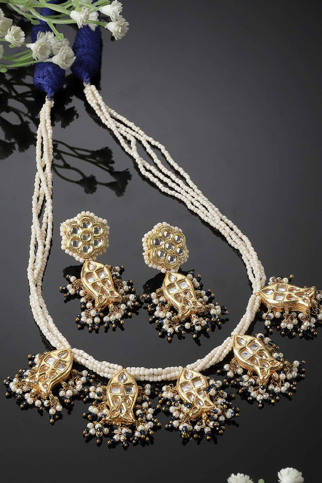 Multi-Color Beaded Alloy Necklace & Earring Sets