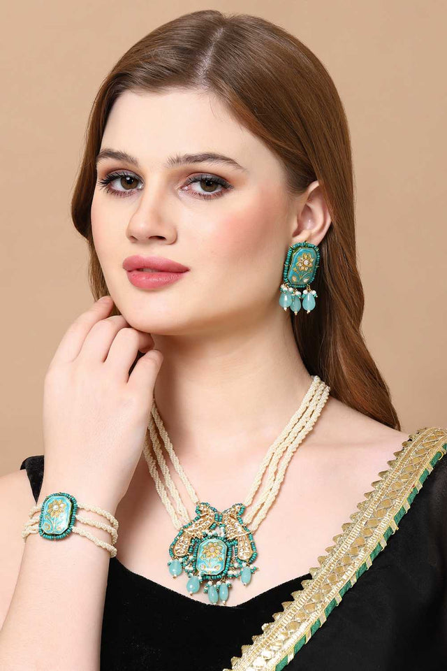 Multi-Color Alloy Jewellery Set