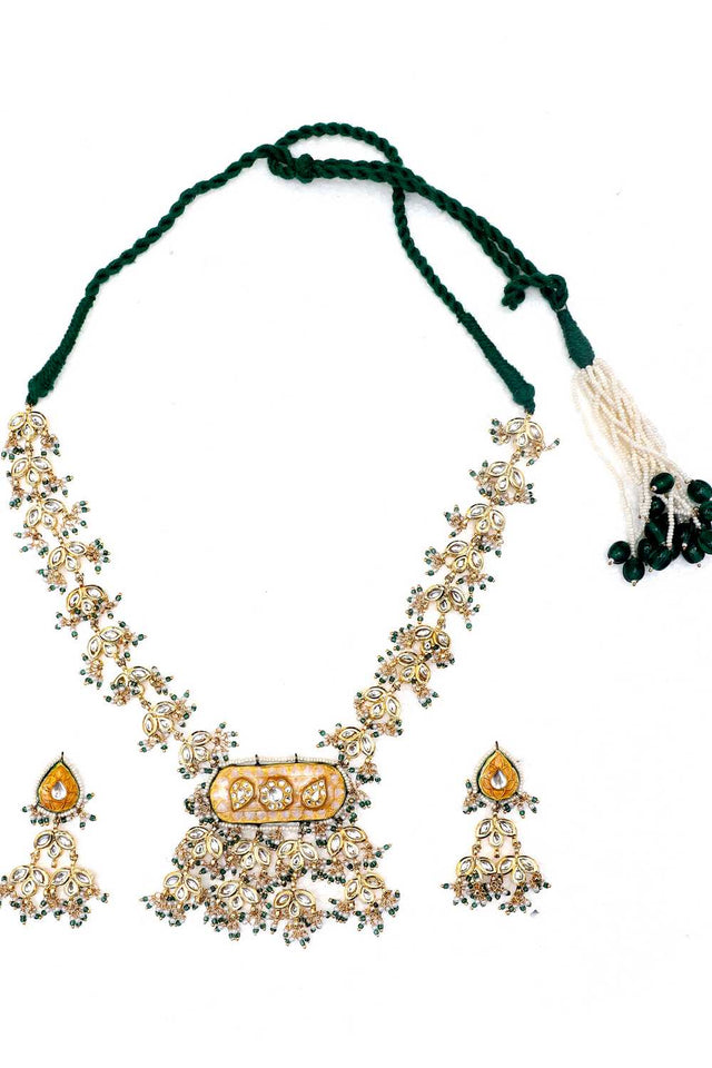Multi-Color Alloy Necklace & Earring Set