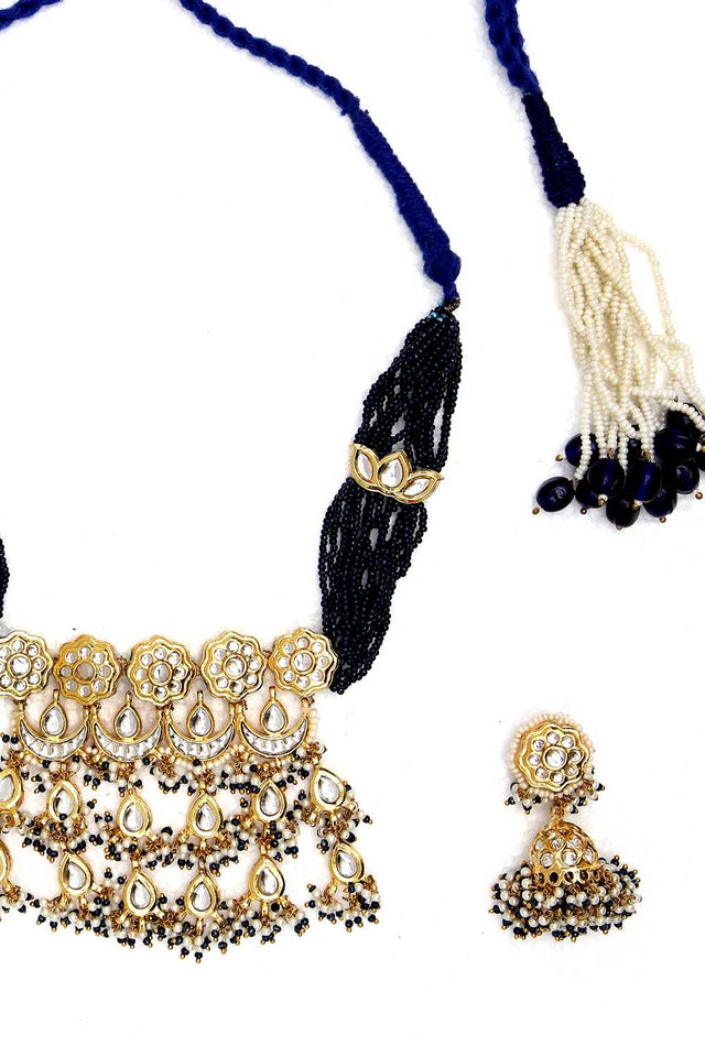 Multi-Color Alloy Necklace & Earring Set