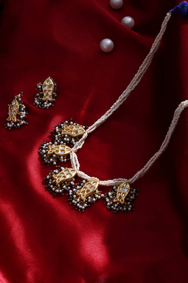 Multi-Color Alloy Necklace & Earring Set