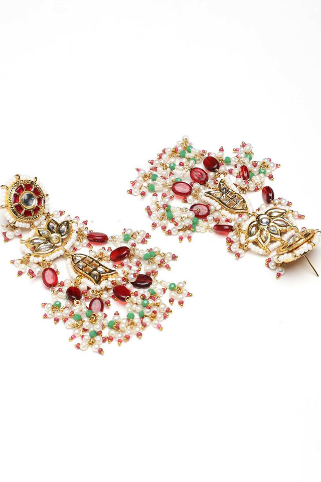 Multi-Color Alloy Necklace & Earring Set