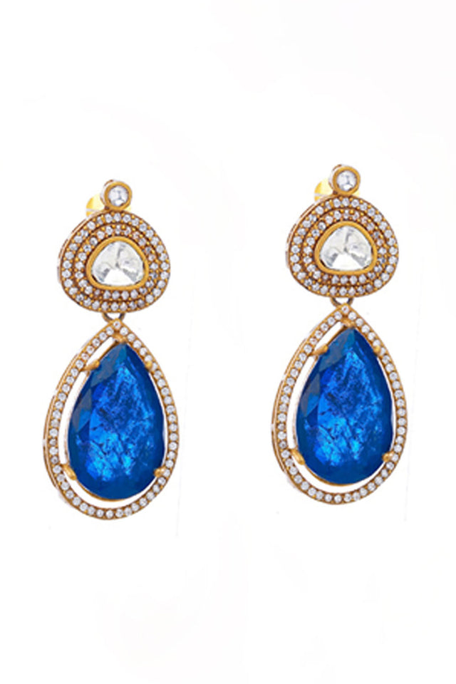 Multi-Color Brass Necklace & Earring Set