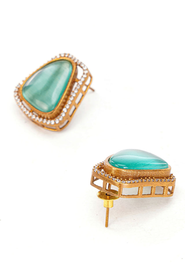 Multi-Color Brass Necklace & Earring Set