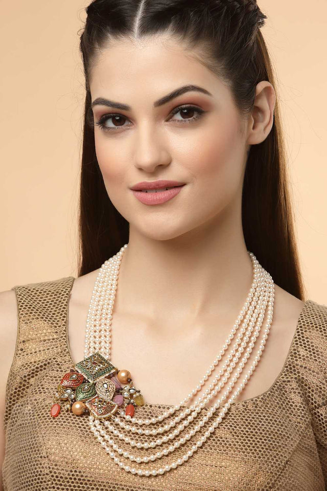 Multi-Color Alloy Necklace