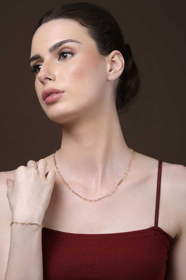 Multi-Color Alloy Necklace