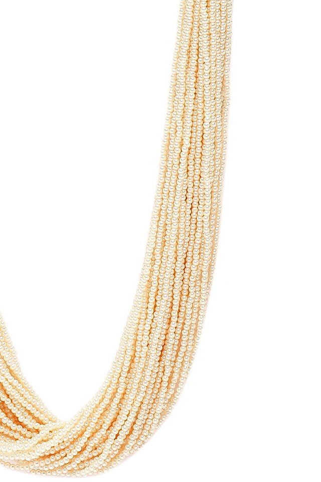 Beige Alloy Necklace