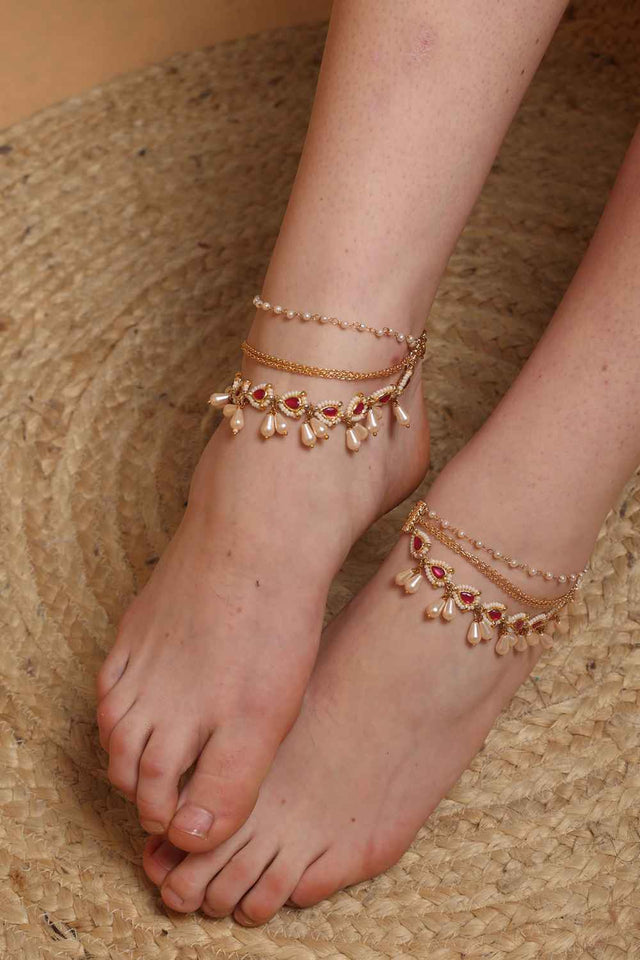 Multi-Color Alloy Anklet