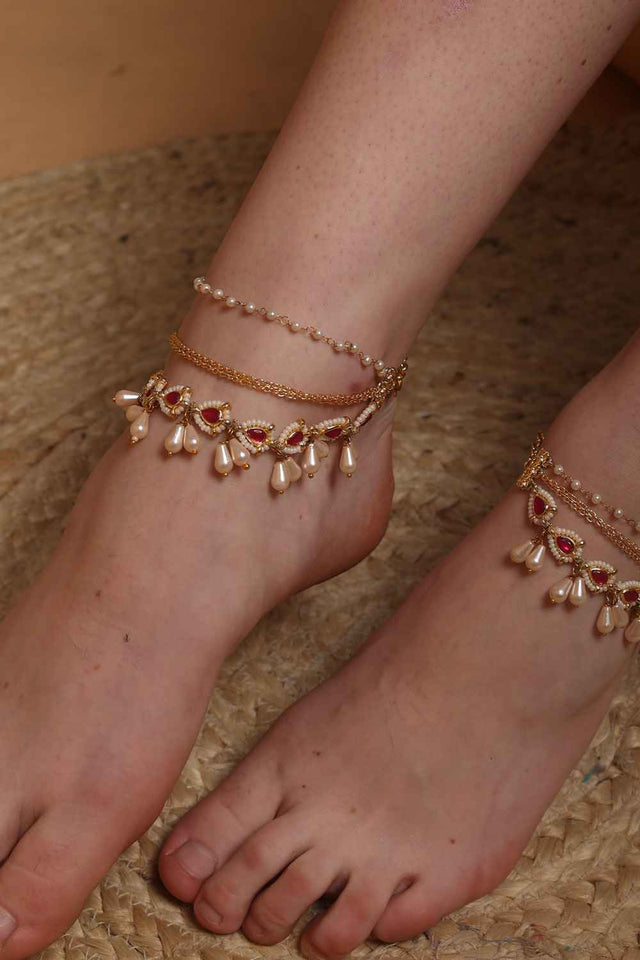 Multi-Color Alloy Anklet