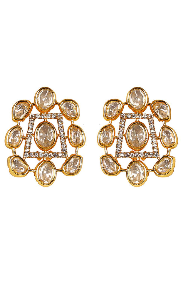 Multi-Color Brass Necklace And Earring Set