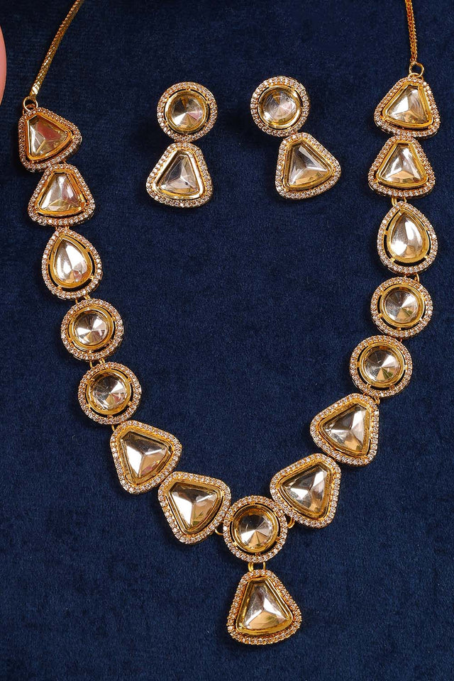 Multi-Color Copper Necklace And Earring Set