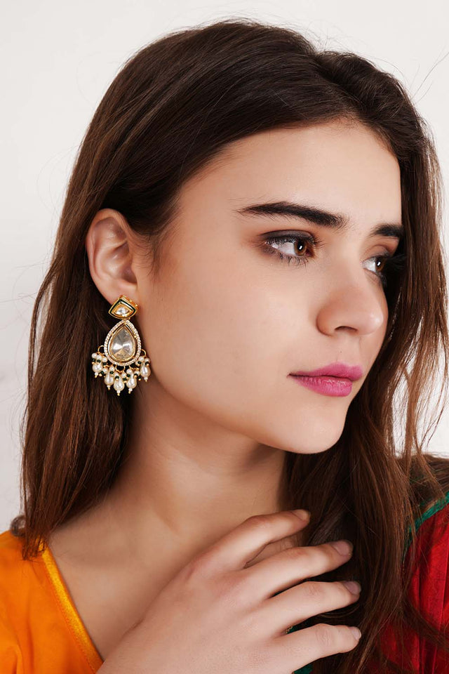 Multi-Color Brass Earring