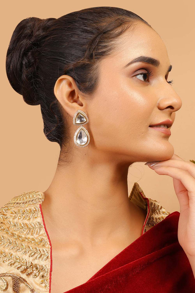 Multi-Color Brass Earring