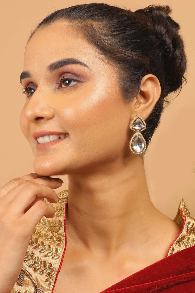 Multi-Color Brass Earring