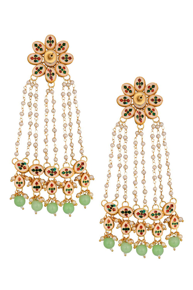 Multi-Color Copper Earring