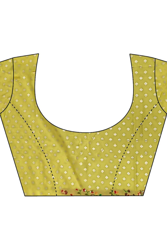 Gold Meenakari Woven Silk Saree (JK13008)