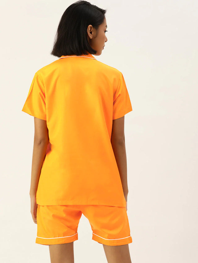 Women's Mustard Night Suit (LNS_002Mustard)