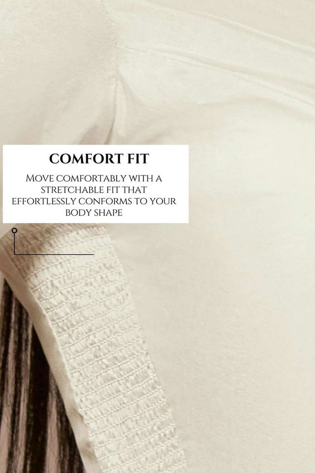 White Solid Silk Sweetheart Neck Blouse