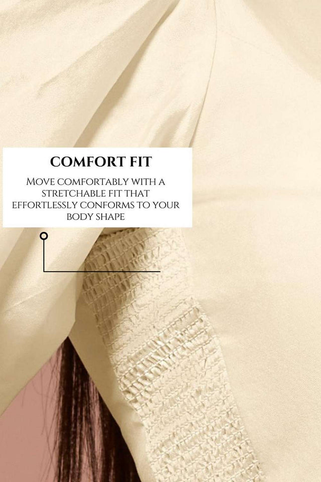 White Solid Silk Boat Neck Blouse