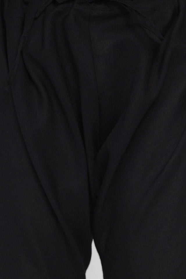 Boy's Black Floral Printed Cotton Kurta Set