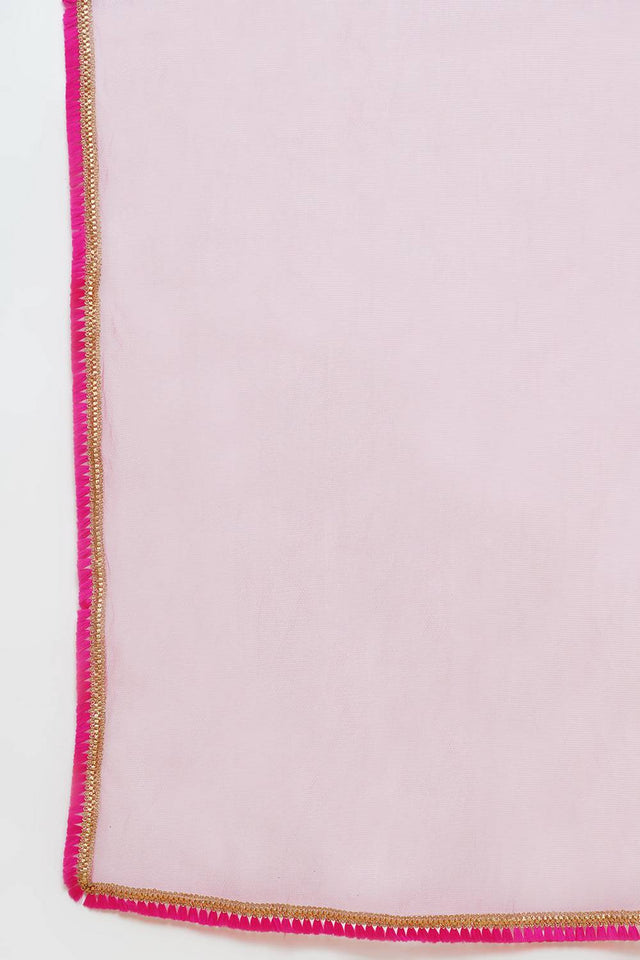 Girl's Navy Blue Bandhani Printed Silk Lehenga