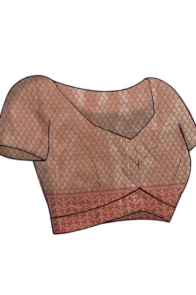 Multi-Color Woven Silk Blend Saree (ROMIIJ6C3807)