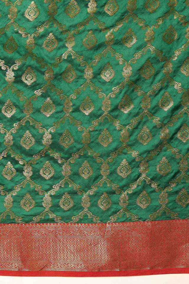 Green Zari Woven Silk Saree