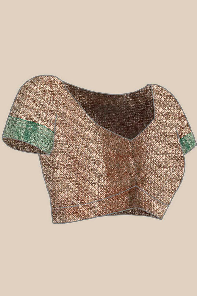 Red Zari Woven Silk Saree