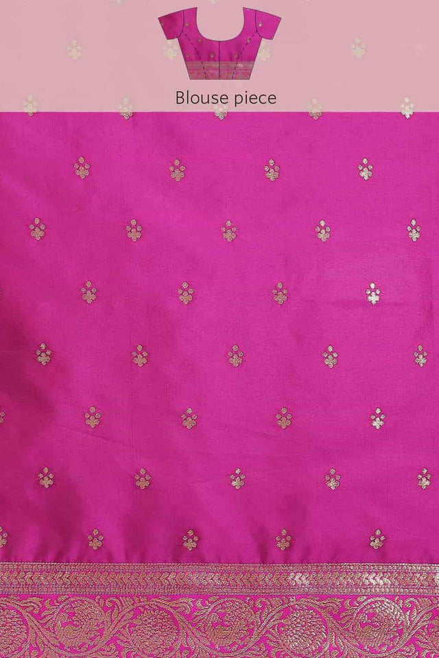 Navy Blue Woven Kanjivaram Silk Saree