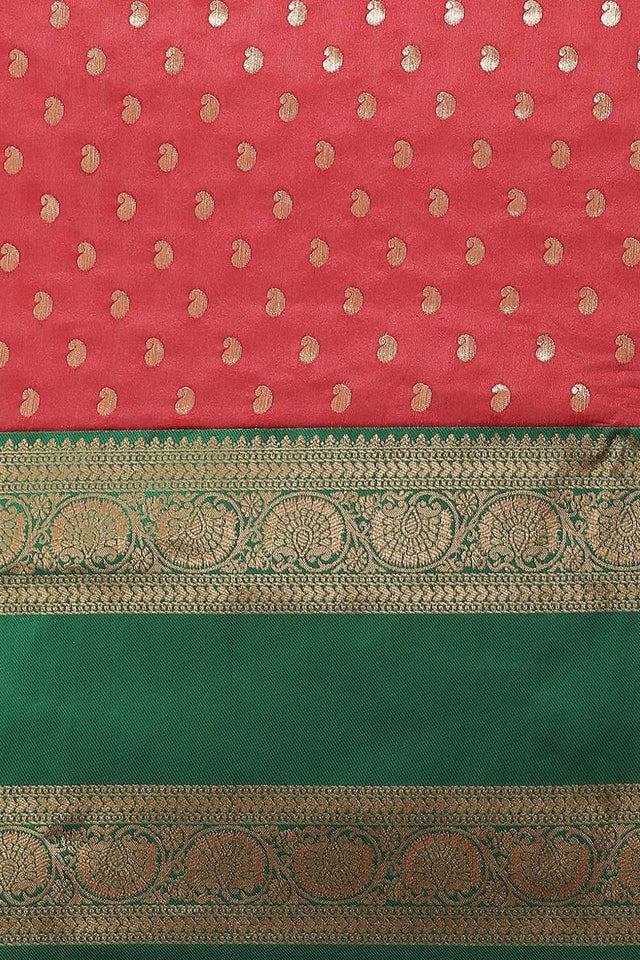 Red Woven Kanjivaram Silk Saree