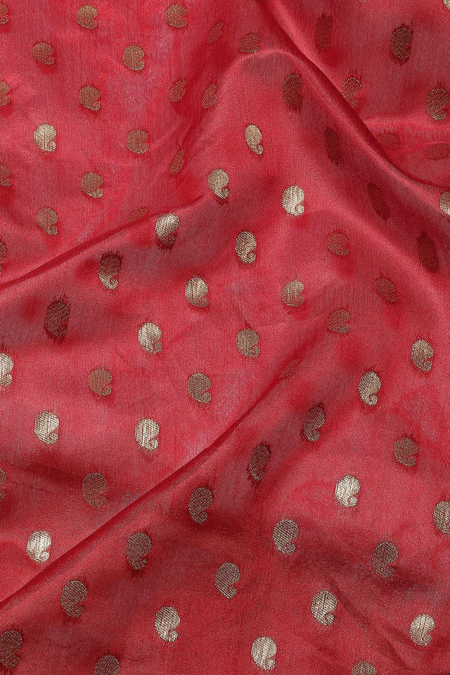Red Woven Kanjivaram Silk Saree