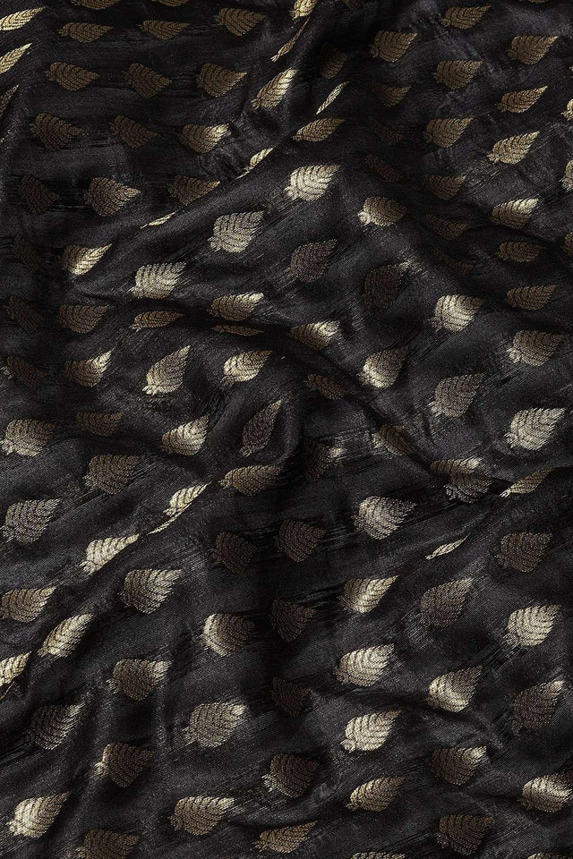 Black Woven Kanjivaram Silk Saree