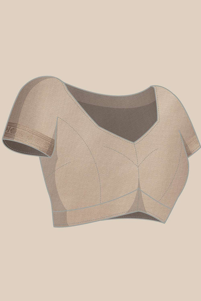 Beige Digital Printed Art Silk Saree