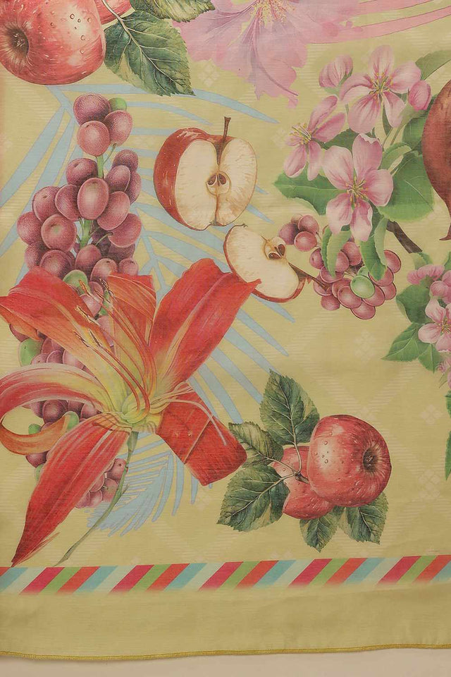 Blue Banarasi Abstract Printed Silk Saree