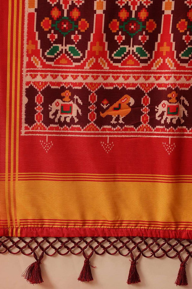 Multi Color Digital Printed Soft Silk Saree