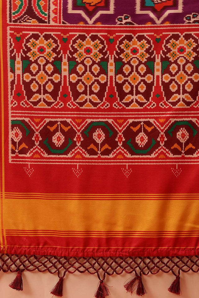 Multi Color Digital Printed Soft Silk Saree
