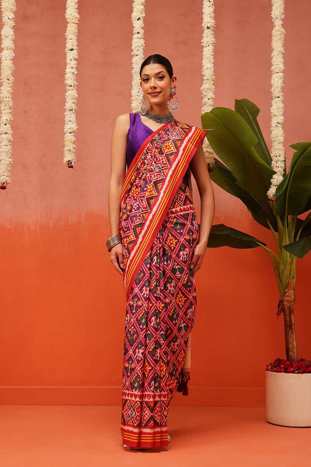 Multi Color Digital Printed Soft Silk Saree