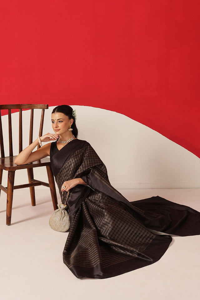 Black Printed Silk Saree (SZ-DGMAYA-2548)