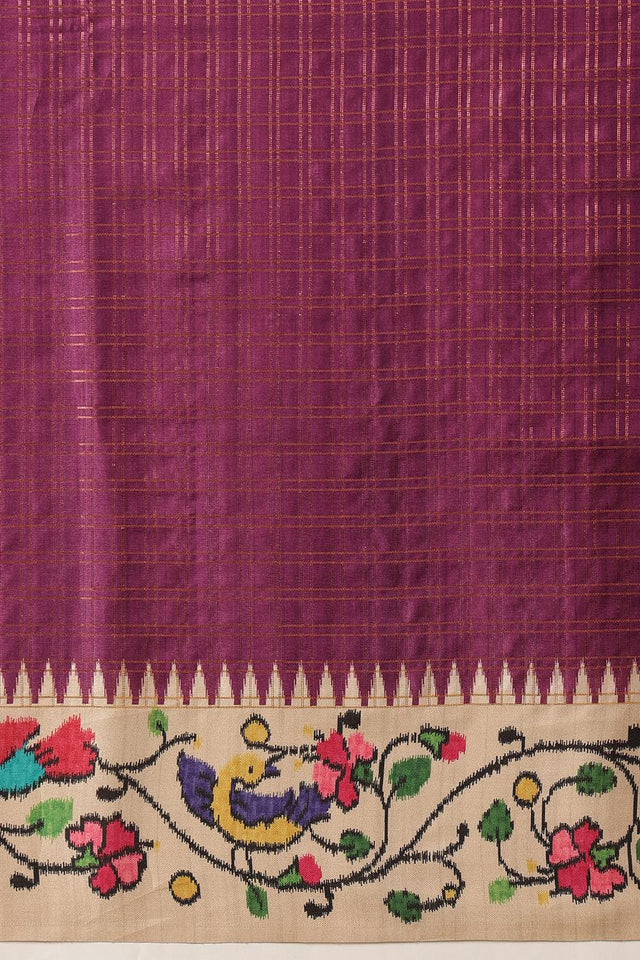 Violet Printed Silk Saree (SZ-DGMAYA-2550)