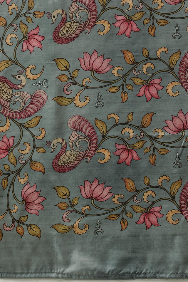 Grey Printed Silk Saree (SZ-DGMAYA-2553)