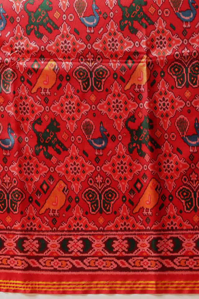 Multi Color Printed Silk Saree