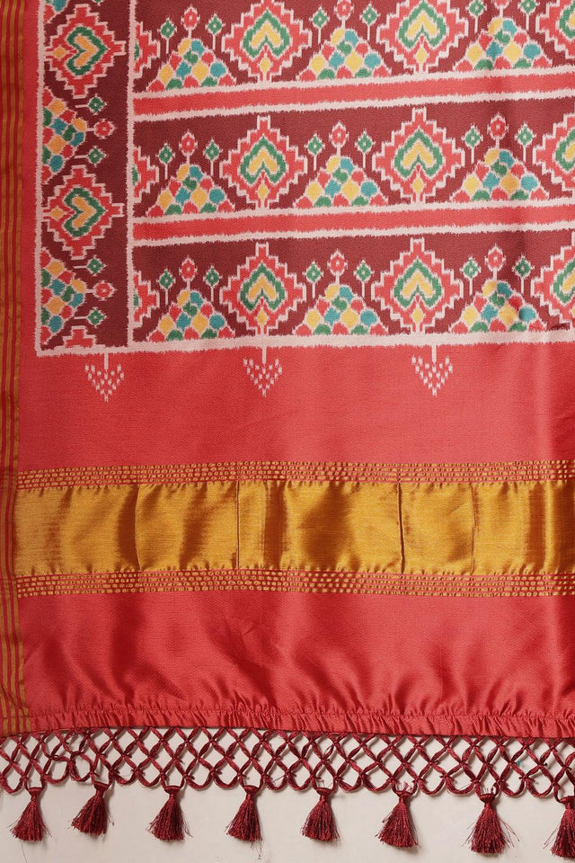 Off White Patola Printed Silk Saree (SZ-DGPATOLA-2972)