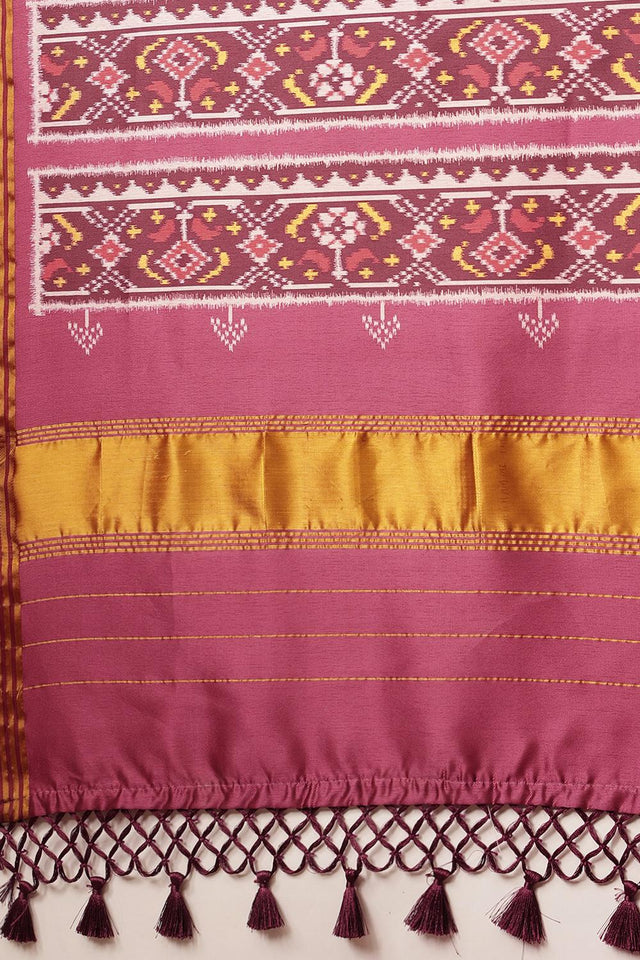 Pink Paithani Printed Silk Saree (SZ-DGPATOLA-2980)