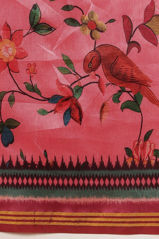 Pink Paithani Printed Silk Saree (SZ-DGPATOLA-2982)