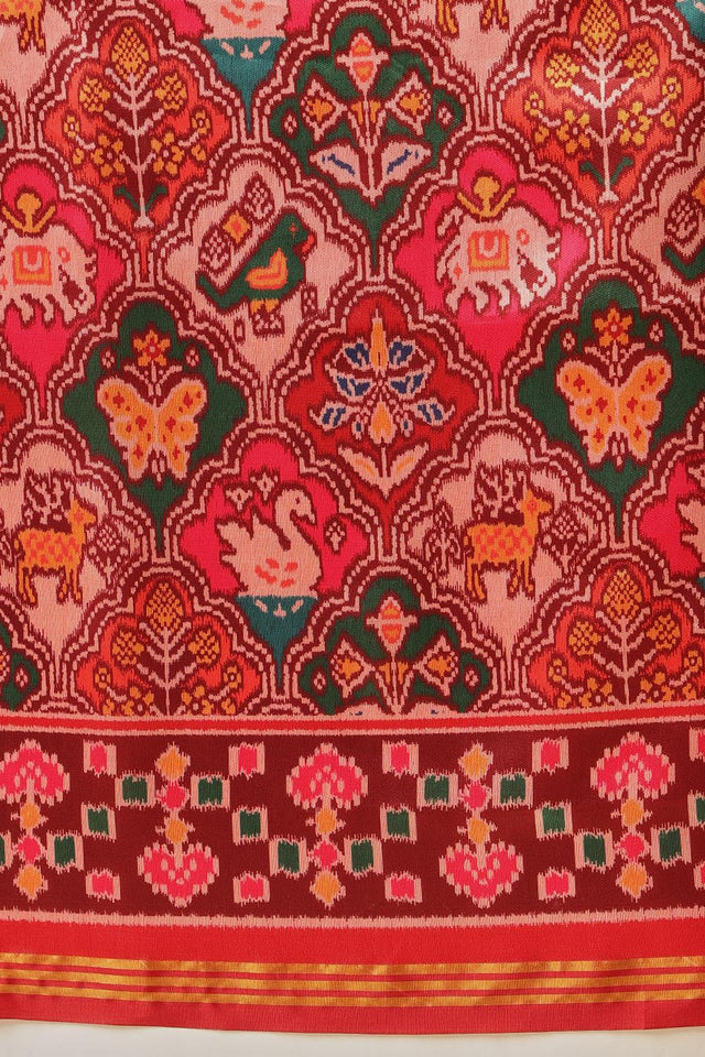 Multi Color Patola Printed Silk Saree (SZ-DGPATOLA-2986)