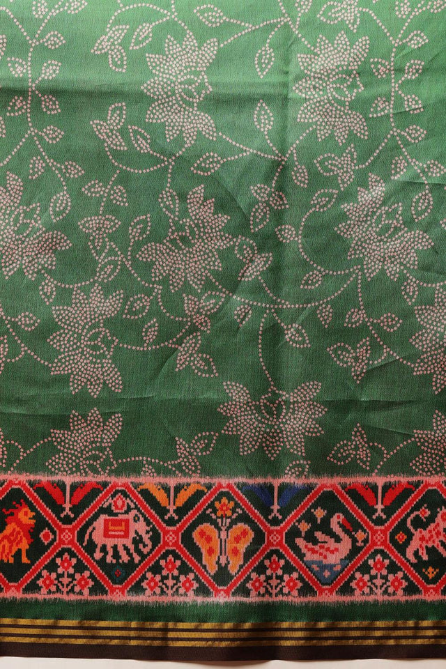 Green Patola Printed Silk Saree (SZ-DGPATOLA-2989)