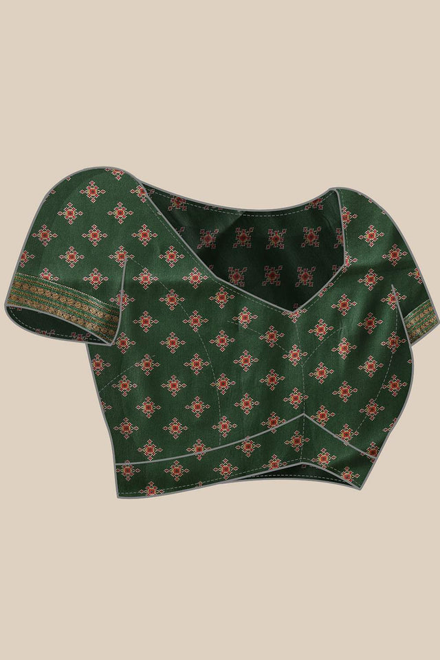 Green Patola Printed Silk Saree (SZ-DGPATOLA-3112)