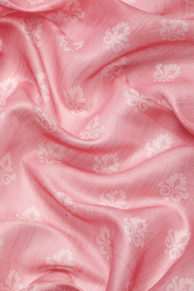 Women's Pink Cotton Silk Digital Saree (SZ-DGTRIJAL1-PN-2145)