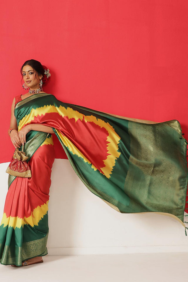Multi Color Printed Silk Saree (SZ-DGVAMA1-3053)
